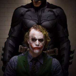 Joker and Batman iPhone wallpaper