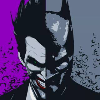 Joker and Batman iPhone wallpaper