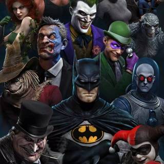 Joker and Batman iPhone wallpaper