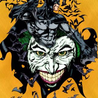 Joker and Batman iPhone wallpaper