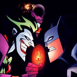 Joker and Batman iPhone wallpaper