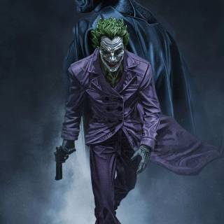Joker and Batman iPhone wallpaper