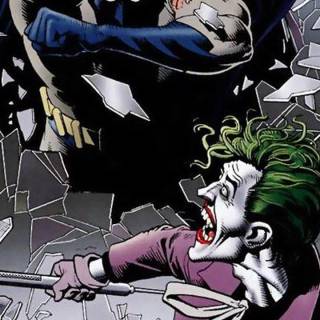 Joker and Batman iPhone wallpaper