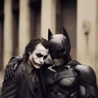 Joker and Batman iPhone wallpaper