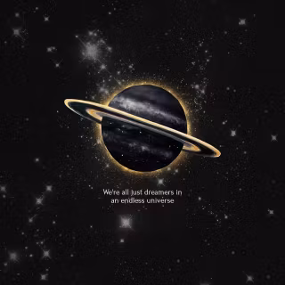 Black galaxy iPhone wallpaper