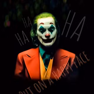 Joker face phone wallpaper