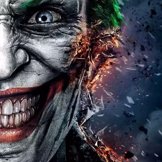 Joker face phone wallpaper