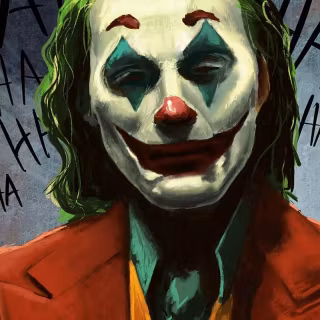 Joker face phone wallpaper
