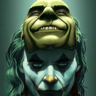 Joker face phone wallpaper