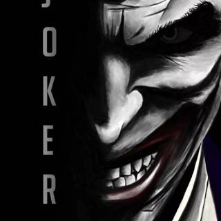 Joker face phone wallpaper