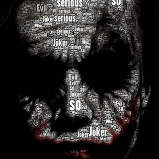 Joker face phone wallpaper