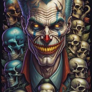 Joker face phone wallpaper