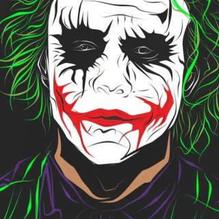 Joker face phone wallpaper