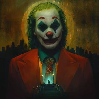 Joker face phone wallpaper
