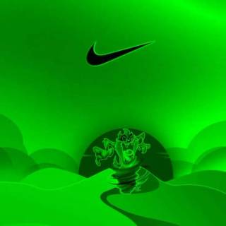 Green drip wallpaper