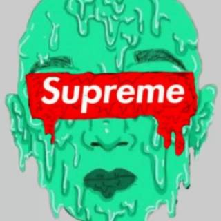 Green drip wallpaper