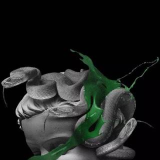 Green drip wallpaper