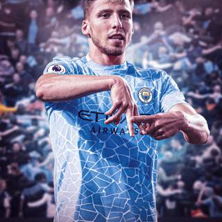 Ruben Dias Man City wallpaper