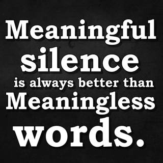 Silent quotes wallpaper