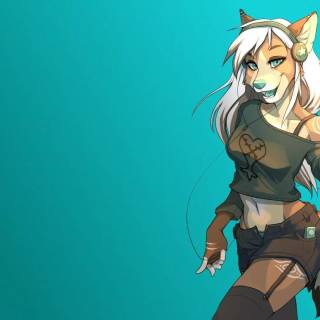 Female furry wallpaper
