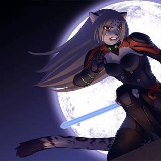 Female furry wallpaper