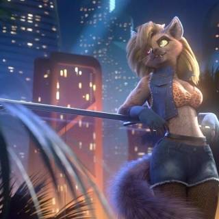 Female furry wallpaper