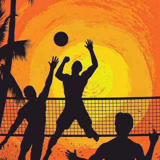 Volleyball laptop wallpaper