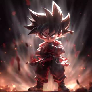 Kid Goku 4k wallpaper