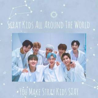 Stray Kids blue wallpaper