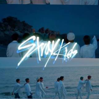 Stray Kids blue wallpaper