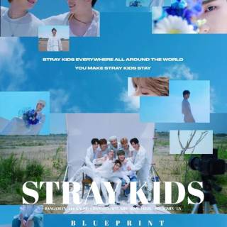 Stray Kids blue wallpaper