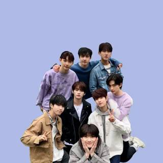 Stray Kids blue wallpaper