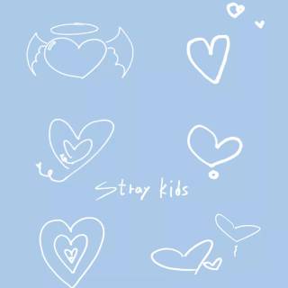 Stray Kids blue wallpaper