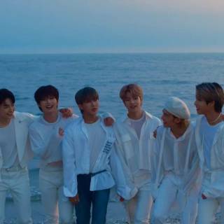 Stray Kids blue wallpaper