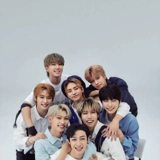 Stray Kids blue wallpaper
