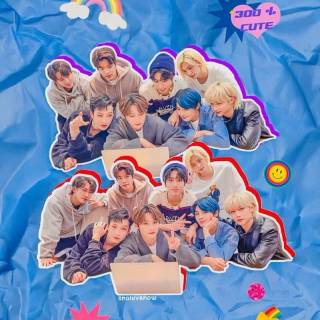 Stray Kids blue wallpaper