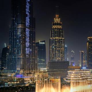 The Dubai Fountain wallpaper