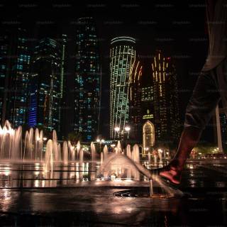 The Dubai Fountain wallpaper