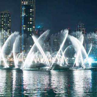 The Dubai Fountain wallpaper