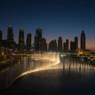 The Dubai Fountain wallpaper