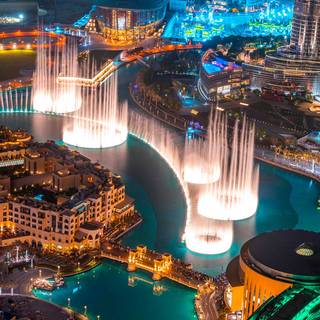 The Dubai Fountain wallpaper