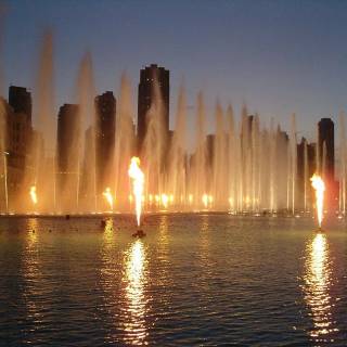 The Dubai Fountain wallpaper