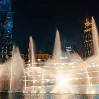 The Dubai Fountain wallpaper
