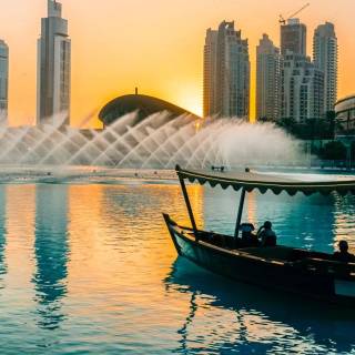The Dubai Fountain wallpaper