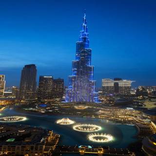 The Dubai Fountain wallpaper