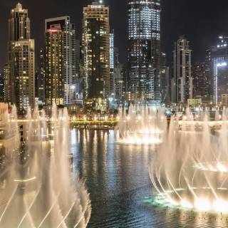 The Dubai Fountain wallpaper