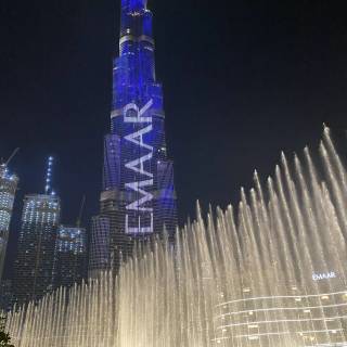 The Dubai Fountain wallpaper