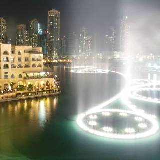 The Dubai Fountain wallpaper