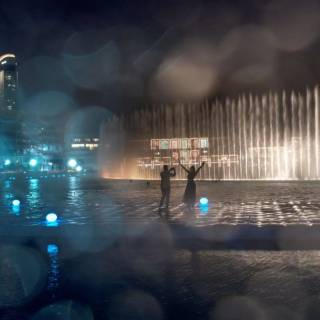 The Dubai Fountain wallpaper