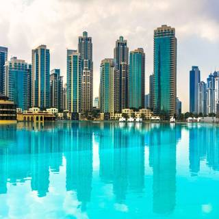 The Dubai Fountain wallpaper